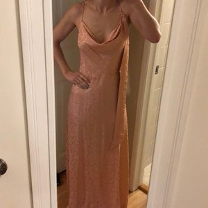 LPA Silk Leopard Jacquard Maxi Dress size small